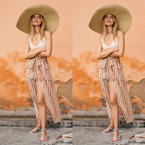 FREEāPEOPLEāOneĀ NataliaāStripedāSkirt - Picture 1 of 3